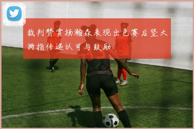 裁判赞赏杨瀚森表现出色赛后竖大拇指传递认可与鼓励